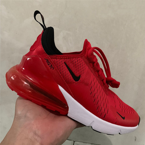 Men's Hot sale Running weapon Air Max 270 Red Shoes 0113